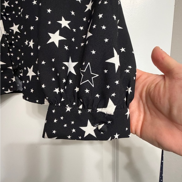 Black Star Print Blouse - Picture 2 of 8